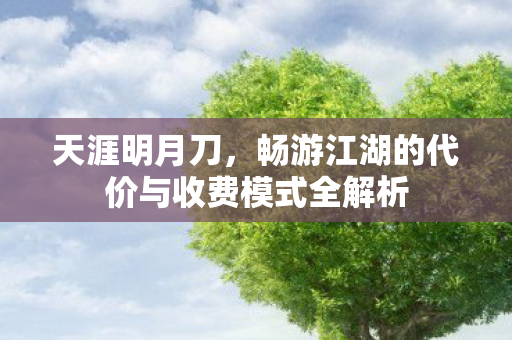 畅游江湖的代价与收费模式全解析图片