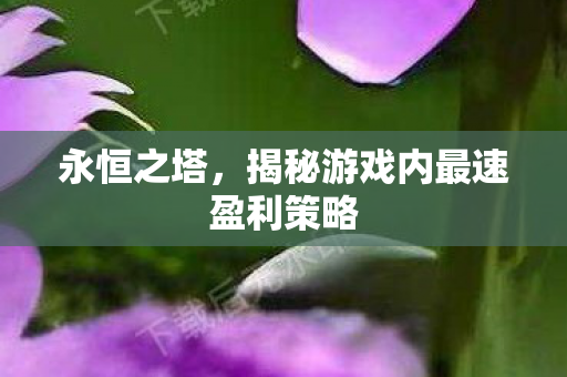 揭秘游戏内最速盈利策略图片