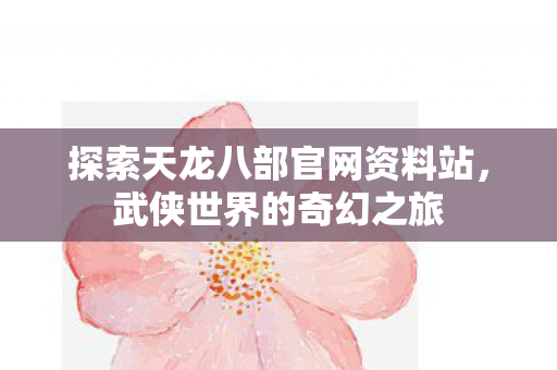 探索天龙八部官网资料站图片