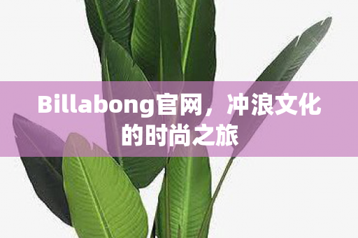 Billabong官网图片