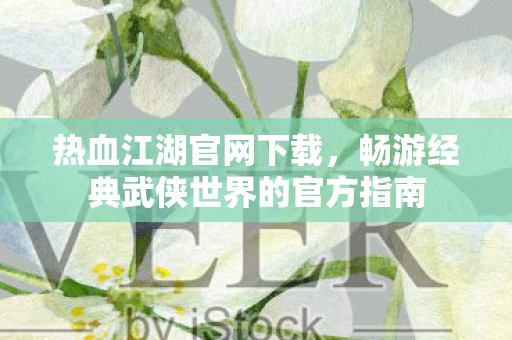 畅游经典武侠世界的官方指南图片