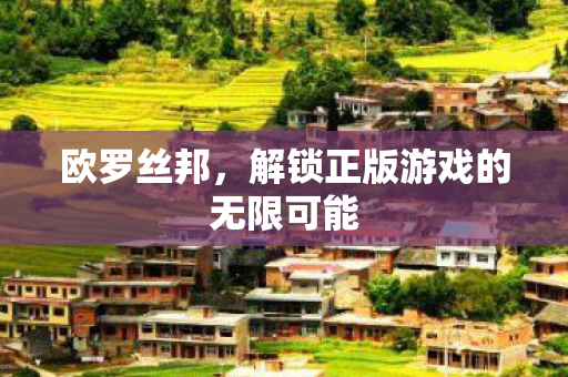 解锁正版游戏的无限可能图片
