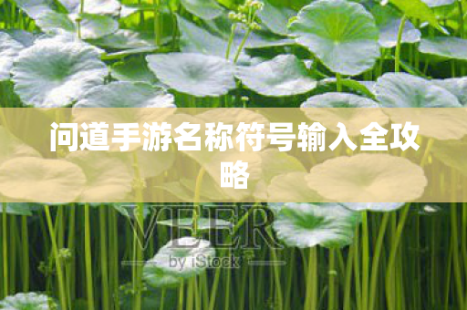 问道手游名称符号输入全攻略图片