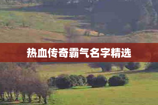 热血传奇霸气名字精选图片