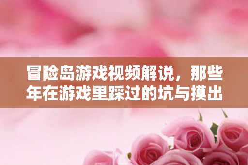 冒险岛游戏视频解说,那些年在游戏里踩过的坑与摸出的野路子 冒险岛游戏视频解说,那些年在游戏里踩过的坑与摸出的野路子