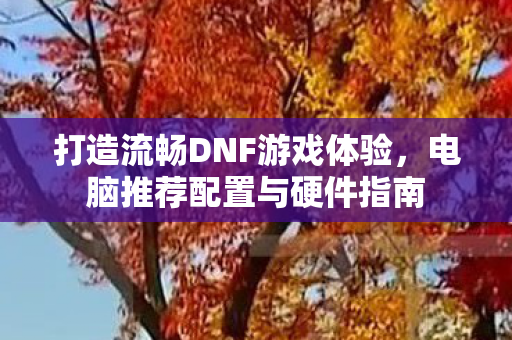 打造流畅DNF游戏体验图片