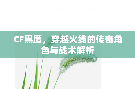 穿越火线的传奇角色与战术解析图片
