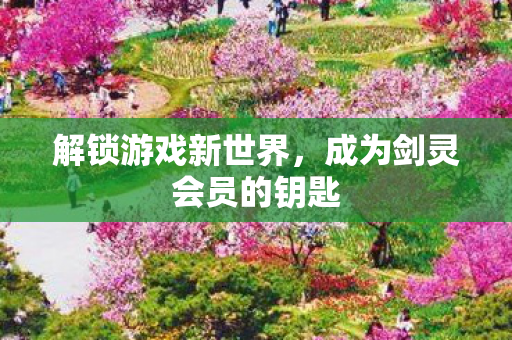 成为剑灵会员的钥匙图片