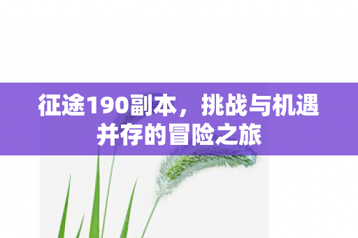 挑战与机遇并存的冒险之旅图片