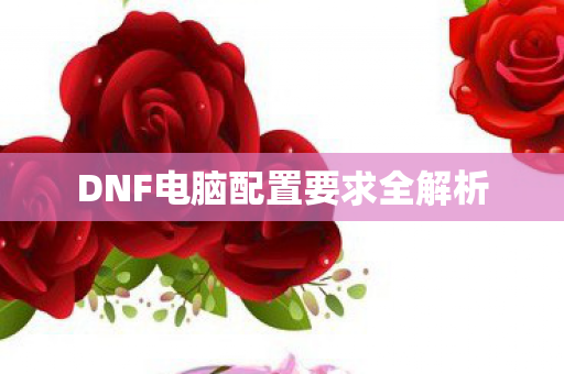 DNF电脑配置要求全解析图片