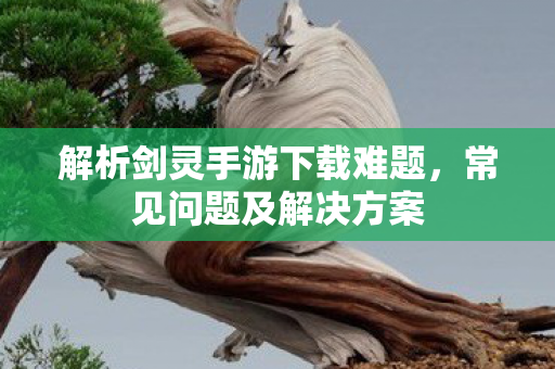 解析剑灵手游下载难题,常见问题及解决方案 解析剑灵手游下载难题,常见问题及解决方案