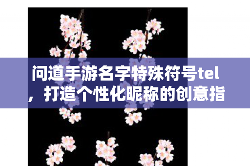 问道手游名字特殊符号tel图片