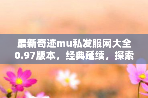 最新奇迹mu私发服网大全0图片