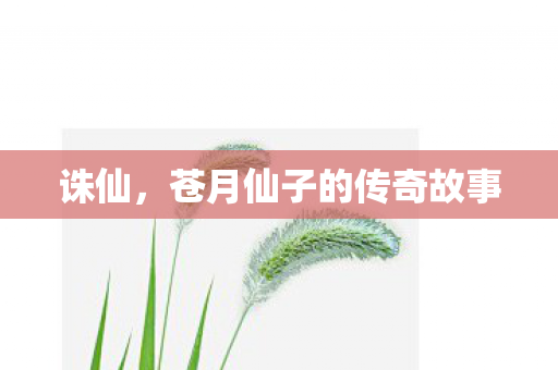 苍月仙子的传奇故事图片