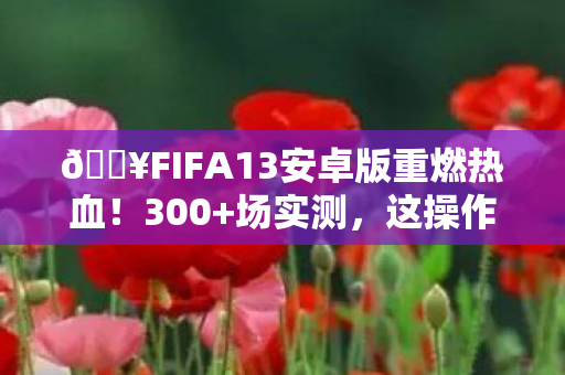 FIFA13安卓版重燃热血图片