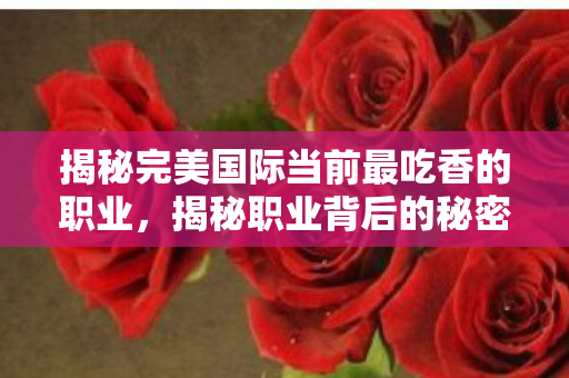 揭秘完美国际当前最吃香的职业图片