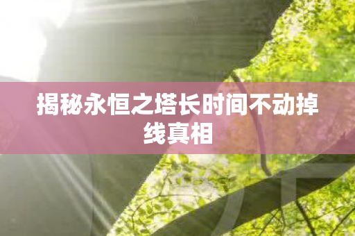 揭秘永恒之塔长时间不动掉线真相图片