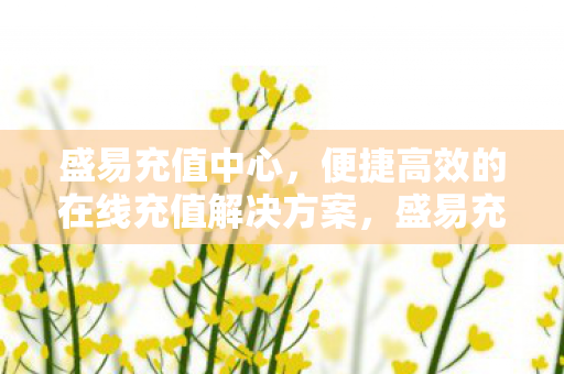 便捷高效的在线充值解决方案图片
