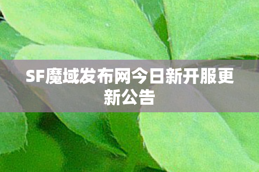 SF魔域发布网今日新开服更新公告图片