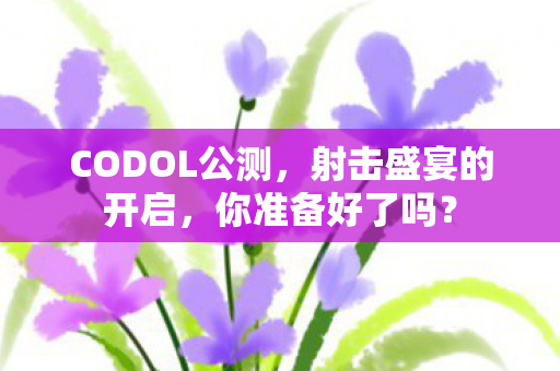 CODOL公测图片