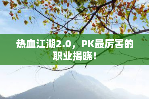 PK最厉害的职业揭晓图片