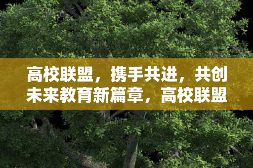 高校联盟携手共创未来教育新篇章图片