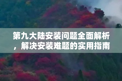 第九大陆安装问题全面解析图片