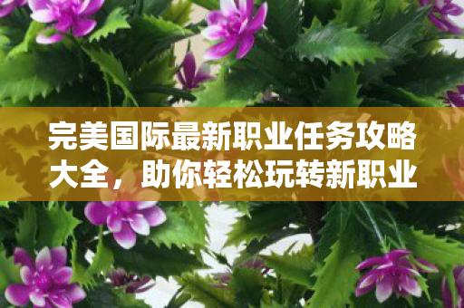 完美国际最新职业任务攻略大全图片