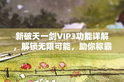 新破天一剑VIP3功能详解图片
