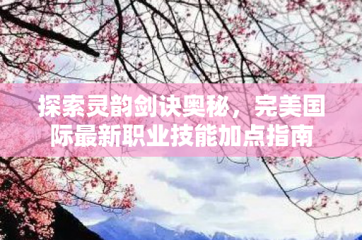 完美国际最新职业技能加点指南图片