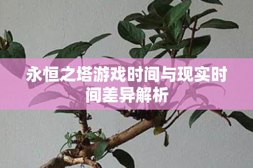 永恒之塔游戏时间与现实时间差异解析图片