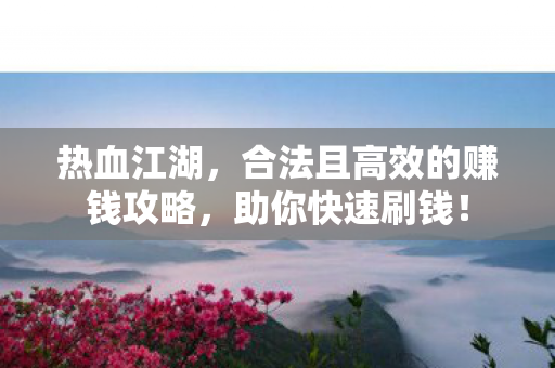 合法且高效的赚钱攻略图片