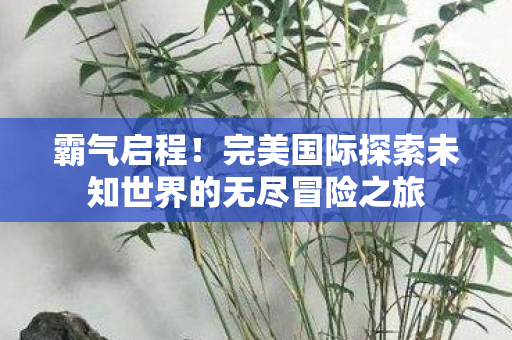 完美国际探索未知世界的无尽冒险之旅图片