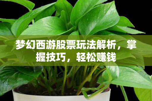 梦幻西游股票玩法解析图片