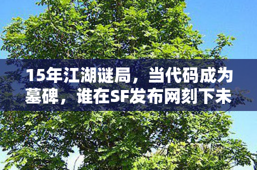 15年江湖谜局,当代码成为墓碑,谁在SF发布网刻下未亡人泪目碑文? 15年江湖谜局,当代码成为墓碑,谁在SF发布网刻下未亡人泪目碑文?