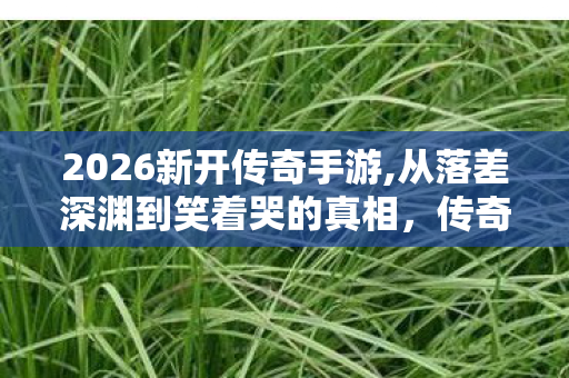 从落差深渊到笑着哭的真相图片