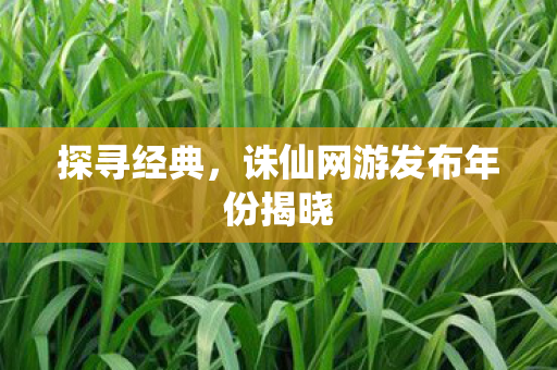 探寻经典,诛仙网游发布年份揭晓 探寻经典,诛仙网游发布年份揭晓