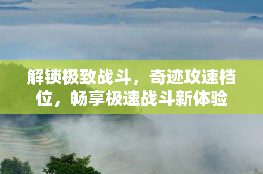 畅享极速战斗新体验图片