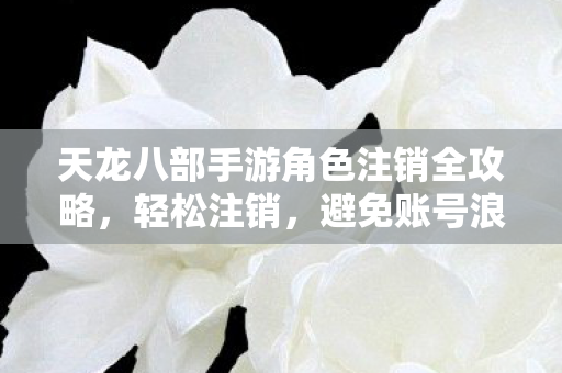 天龙八部手游角色注销全攻略图片