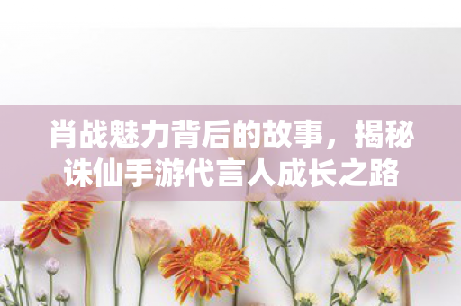 揭秘诛仙手游代言人成长之路图片