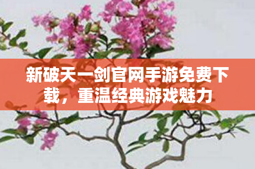 新破天一剑官网手游免费下载图片