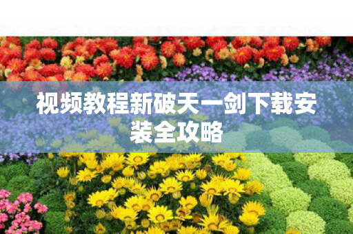 视频教程新破天一剑下载安装全攻略图片