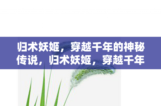 穿越千年的神秘传说图片