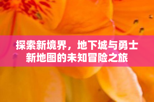 地下城与勇士新地图的未知冒险之旅图片