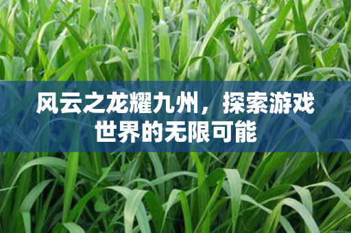 探索游戏世界的无限可能图片