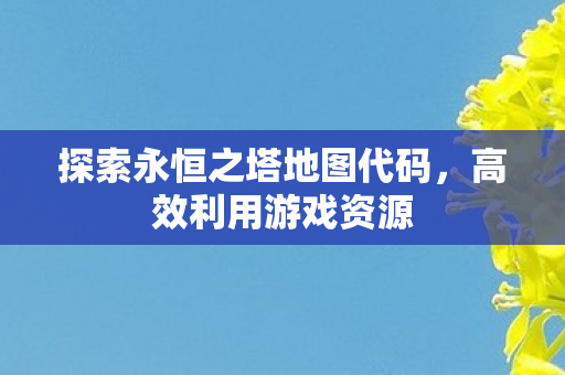 探索永恒之塔地图代码图片