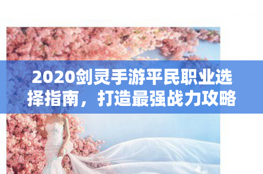 2020剑灵手游平民职业选择指南图片
