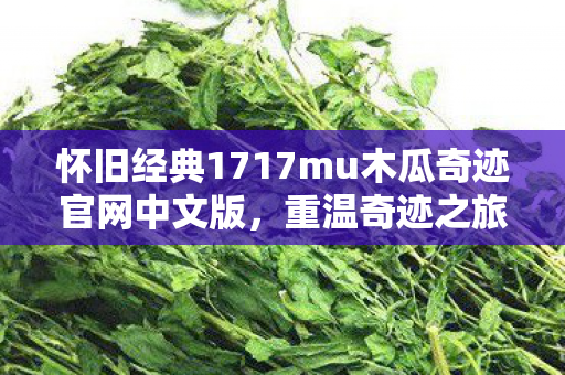 怀旧经典1717mu木瓜奇迹官网中文版,重温奇迹之旅 怀旧经典1717mu木瓜奇迹官网中文版,重温奇迹之旅