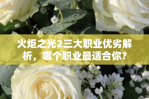 火炬之光2三大职业优劣解析图片