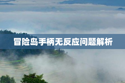 冒险岛手柄无反应问题解析图片
